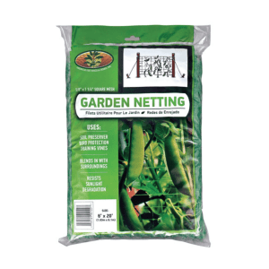 Green plastic garden netting bag