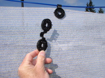 Privacy Shade Cloth Shade Fabric Clip Application