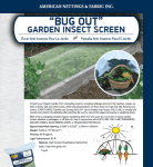 Bug Out Garden Insect Screen Catalog