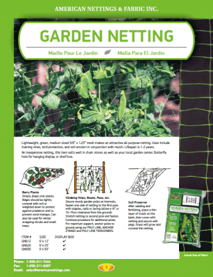 Garden Netting Catalog