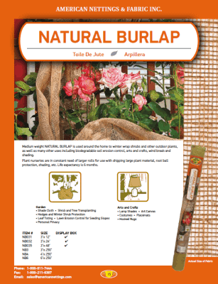 Natural Burlap Catalog