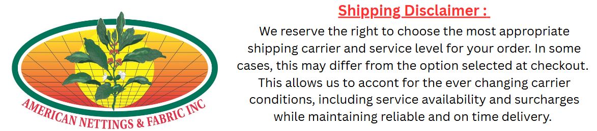 shipping disclaimer - website april 2026